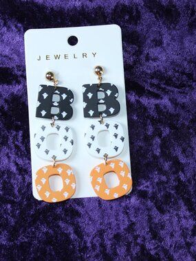Boo Halloween Earrings